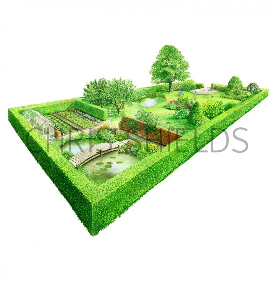 Illustration of RSPB Wildlife Garden (#2313)