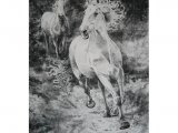 Illustration of Wild Horses (#1321)