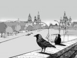 Illustration of Jackdaw (Corvus monedula) (#0457)