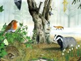 Illustration of Winter Wildlife (#0084)