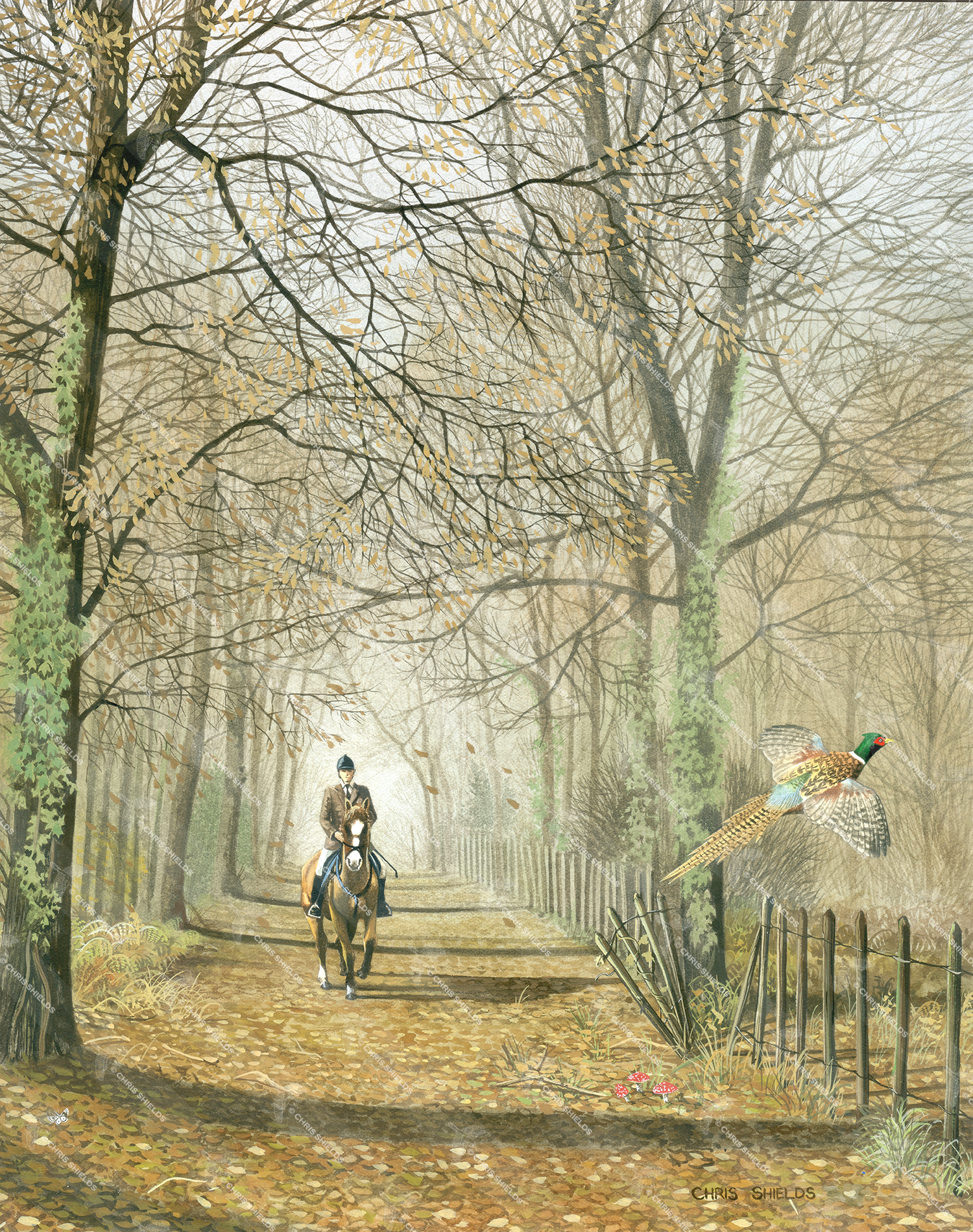Painting of Autumn Ride